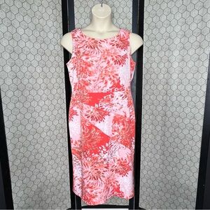 Maya Brooke Abstract Print Sheath Dress
